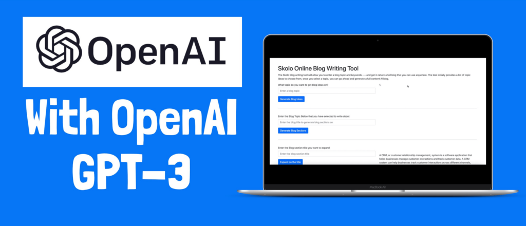 OpenAi with GPT 3