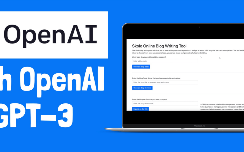 OpenAi with GPT 3